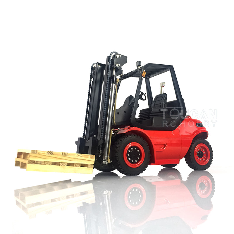 TOUCAN RC HOBBY LESU 1/14 RC Hydraulic Forklift Transfer Car Painted RTR Truck Motor Light Battery Radio System Remote Control Vehicles