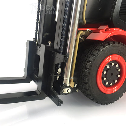 TOUCAN RC HOBBY LESU 1/14 RC Hydraulic Forklift Transfer Car Painted RTR Truck Motor Light Battery Radio System Remote Control Vehicles