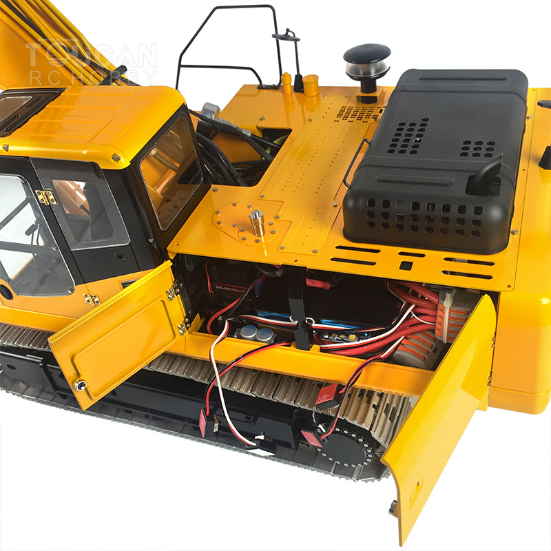 TOUCAN RC HOBBY LESU PC360 1/14 Metal RC Excavator B0002 RTR Steel Alloy Hydraulic Digger Model 8MPa Oil Pump System Lighting FlySky PL18EV Lite Controller for Hobby Collectors