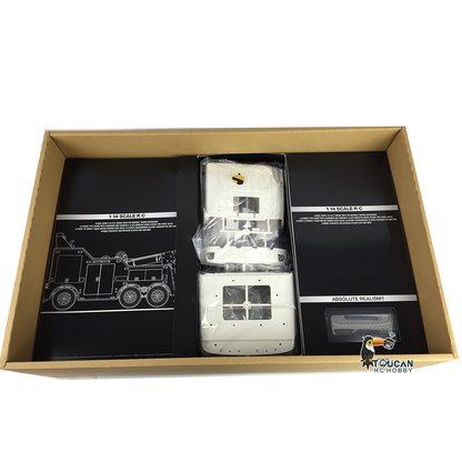 TOUCAN RC HOBBY Camion tracteur radiocommandé 1/14 8x4 non peint et non assemblé, modèle de camion électrique télécommandé à construire soi-même avec moteur