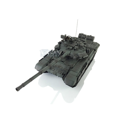 TOUCAN RC HOBBY Char RC Professionnel Heng Long 1/16 TK7.0 Russe T90 3938 avec Yeux Rouges, Tourelle à 360 Degrés, Fumée, Combat Infrarouge, Pignons, Poulies et Galets de Roulement en Métal