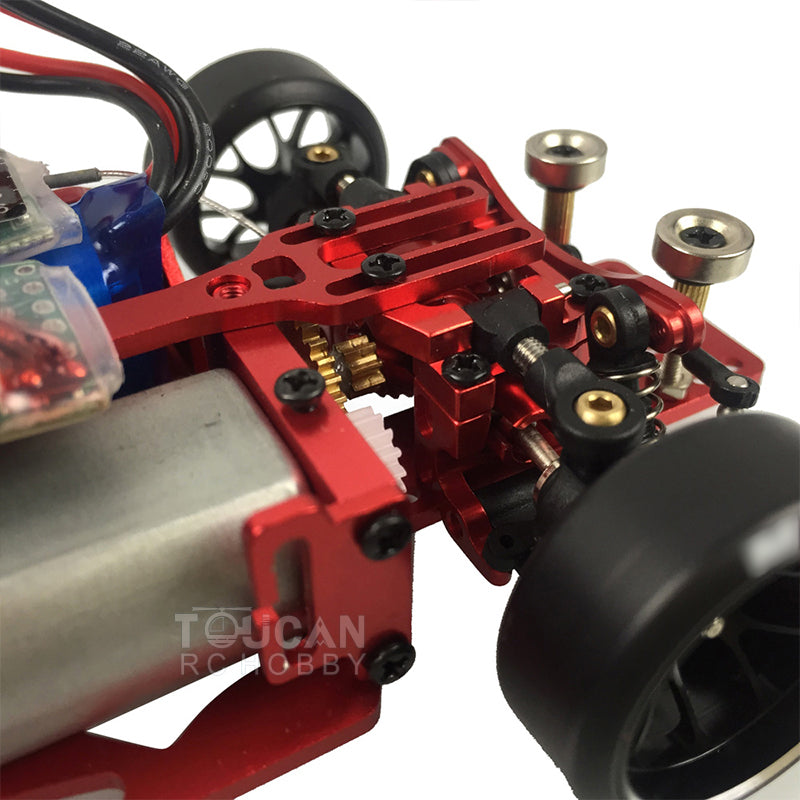 TOUCAN RC HOBBY HGModel 1/28 2.4G MINI Q9 RTR Metal RC 4WD Drift Car DIY Model Controlled Vehicles Battery ESC Servo Motor Controller For Adults