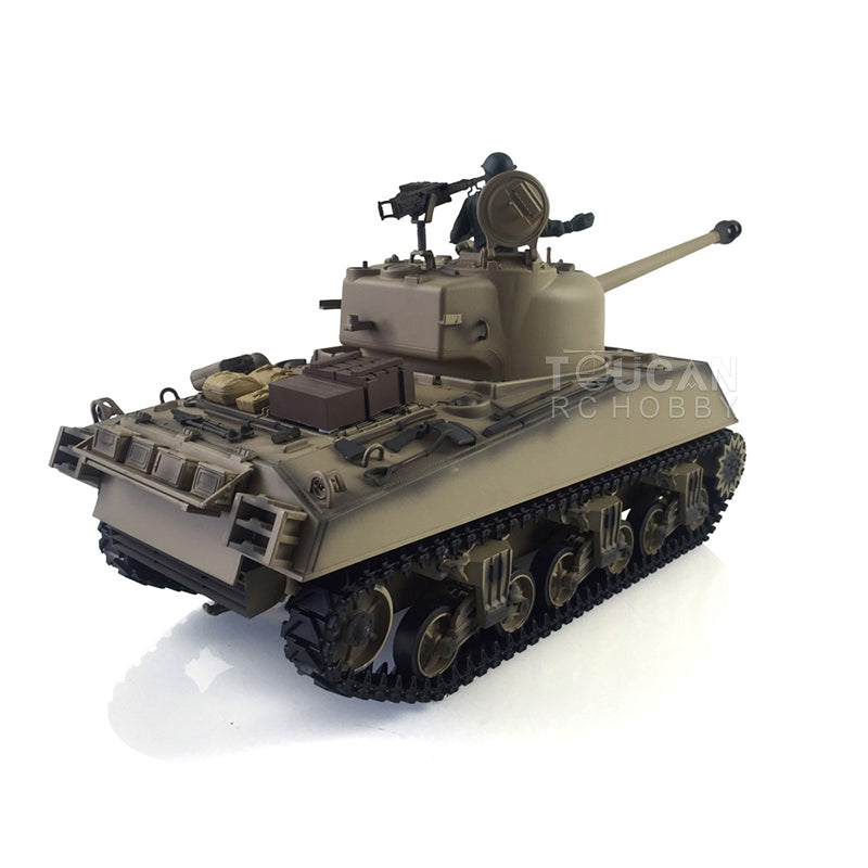TOUCAN RC HOBBY Heng Long 1/16 TK7.0 3898 USA M4A3 Sherman RTR RC Tank Barrel Recoil Smoke 360 Degrees Turret BB IR Metal Tracks Gearbox Drive Idler Wheels