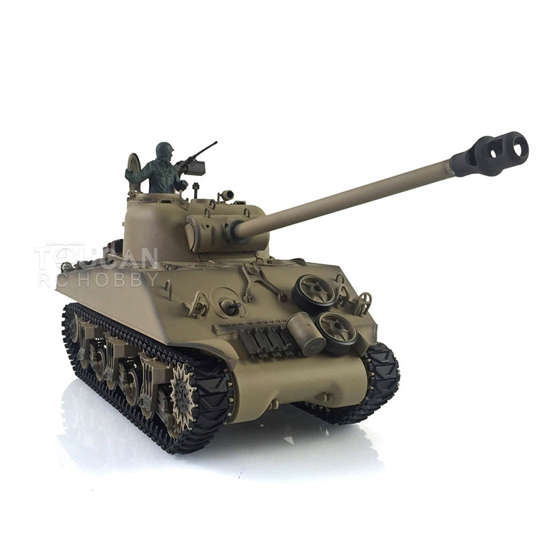 TOUCAN RC HOBBY Heng Long 1/16 TK7.0 Plastic 3898 USA M4A3 Sherman RTR RC Tank Barrel Recoil Smoke 360 Degrees Turret Infrared Combat BB Unit Sound Light