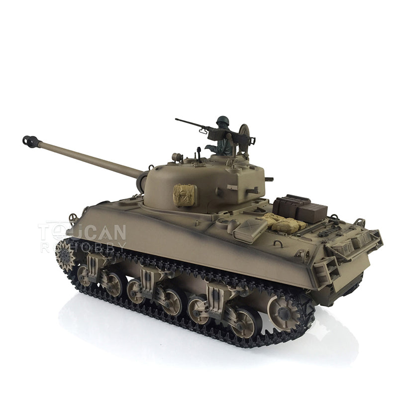 TOUCAN RC HOBBY Heng Long 1/16 TK7.0 Plastic 3898 USA M4A3 Sherman RTR RC Tank Barrel Recoil Smoke 360 Degrees Turret Infrared Combat BB Unit Sound Light