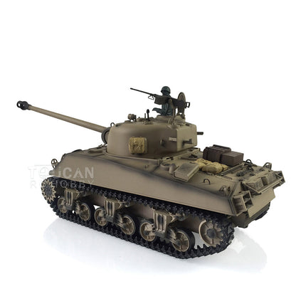TOUCAN RC HOBBY Heng Long 1/16 TK7.0 Customized 3898 USA M4A3 Sherman RTR RC Tank Barrel Recoil 360 Degrees Turret Infrared Combat Smoke BB Metal Tracks Road Idler Drive Wheels