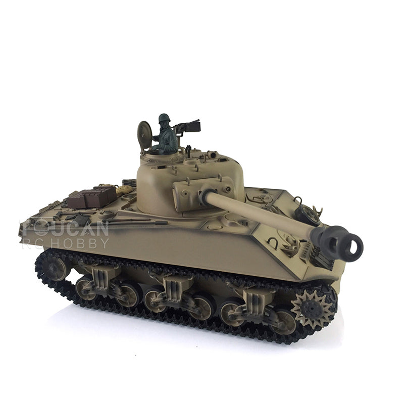 TOUCAN RC HOBBY Heng Long 1/16 TK7.0 3898 USA M4A3 Sherman RTR RC Tank Barrel Recoil Smoke 360 Degrees Turret BB IR Metal Tracks Gearbox Drive Idler Wheels