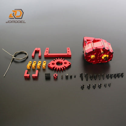TOUCAN RC HOBBY JDModel 540 Brushed Motor/2-Speed Transmission for 1/14 RC Crawler Exploration Vehicle Scale Model Industrial Site