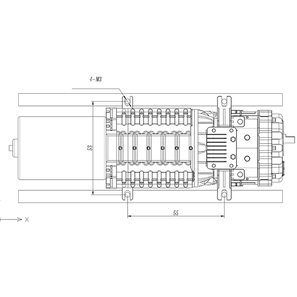 TOUCAN RC HOBBY JDModel Transmission Gearbox for 1/14 Radio Control Tractor Truck Engineering Vehicle Model for Professional Hobbyists