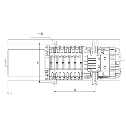 TOUCAN RC HOBBY JDModel Transmission Gearbox for 1/14 Radio Control Tractor Truck Engineering Vehicle Model for Professional Hobbyists