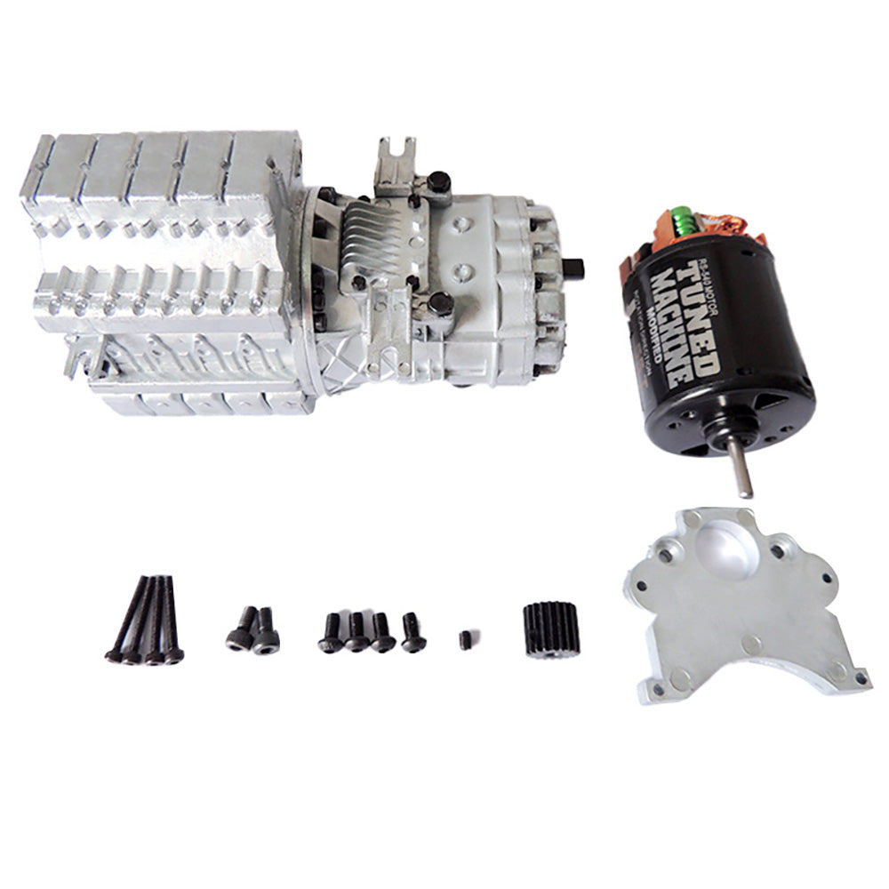 TOUCAN RC HOBBY JDModel Transmission Gearbox for 1/14 Radio Control Tractor Truck Engineering Vehicle Model for Professional Hobbyists