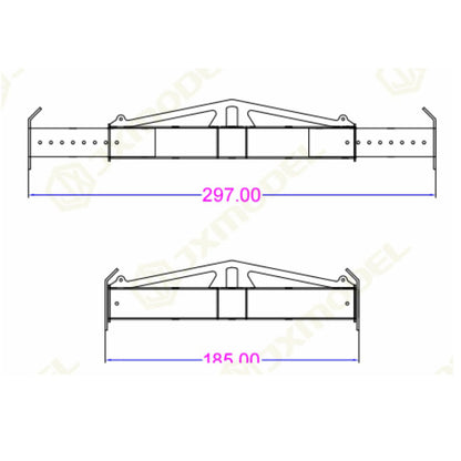 TOUCAN RC HOBBY JXModel Metal Operation Cage Fork Telescopic Spreader Cargo Bucket for 1/14 RC Hydraulic Crane Truck F1650 F1650-TD DIY Parts for Enthusiast