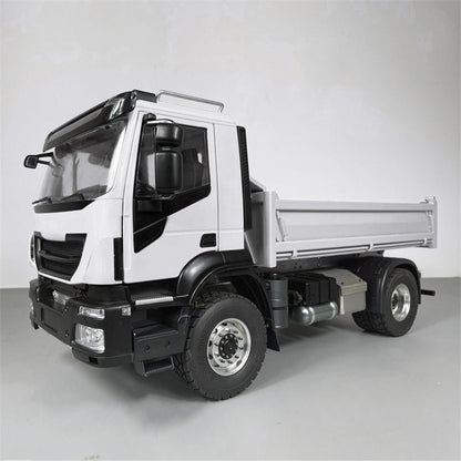 TOUCAN RC HOBBY MODO 1/14 4x2 Metal RC Hydraulic Dump Truck 2-speed Remote Control Tipper Car Electric Model Vehicle DIY PNP Sound Light System