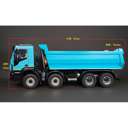 TOUCAN RC HOBBY MODO 1:14 8x8 RC Hydraulic Equipment Radio Control Tipper Car 2-speed Dump Truck DIY Model Sound Light ST8 LED Light Sound