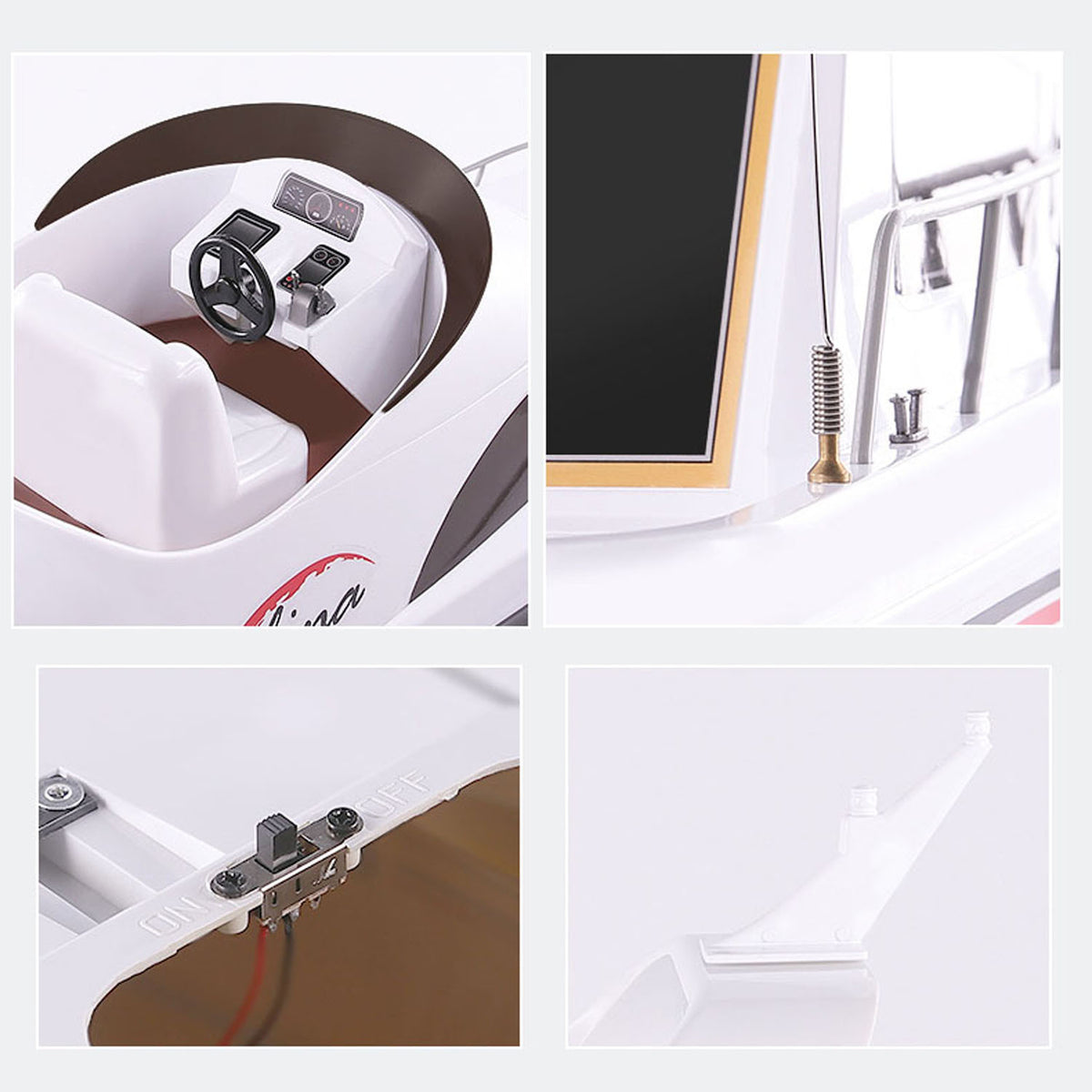 TOUCAN RC HOBBY Heng Long 2.4G RC Racing Boat Remote Control High-Speed Yacht 20KM/H Ship 70x19.9x19.5cm RTR Simulation Model ESC Servo Motor