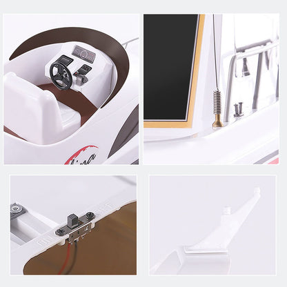 TOUCAN RC HOBBY Heng Long 2.4G RC Racing Boat Remote Control High-Speed Yacht 20KM/H Ship 70x19.9x19.5cm RTR Simulation Model ESC Servo Motor