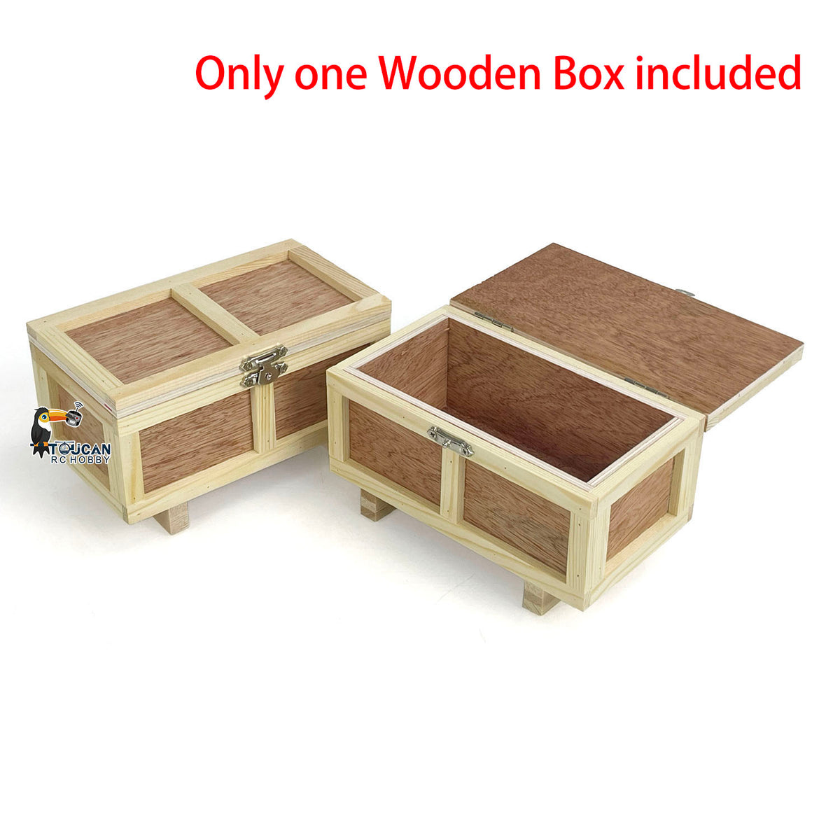 TOUCAN RC HOBBY Wooden Box Decoration Simulation Model for 1/14 1/12 RC Truck Hydraulic Radio Controlled Forklift Construction Vehicles
