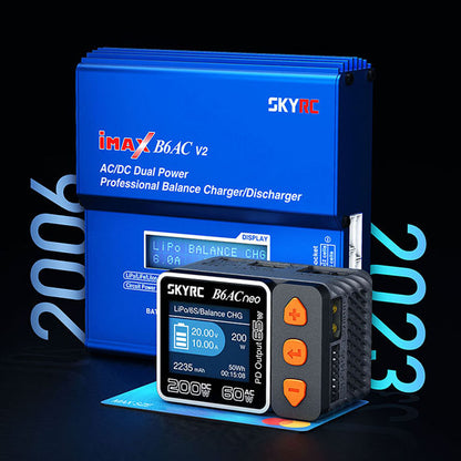 TOUCAN RC HOBBY SKYRC B6ACneo S100 AC/DC Smart Charger for 1/14 1/8 1/10 1/12 1/16 RC Truck Remote Control Car Loader Phone 1S-6S LiPo Battery