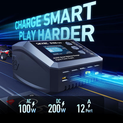 TOUCAN RC HOBBY SKYRC B6ACneo S100 AC/DC Smart Charger for 1/14 1/8 1/10 1/12 1/16 RC Truck Remote Control Car Loader Phone 1S-6S LiPo Battery