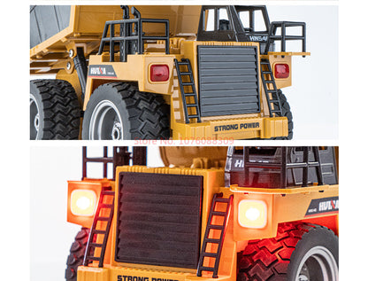 TOUCAN RC HOBBY HUINA 1/18 1533 1:18 RC Dump Truck Remote Control Tipper Car 2.4G Vehicles Assembled and Painted 28.5*15.5*16cm