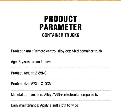 TOUCAN RC HOBBY Huina 1317 1/18 RC Tractor Car Container Trailer Truck 9CH Remote Control Cars Assembled and Painted 58*11*19cm