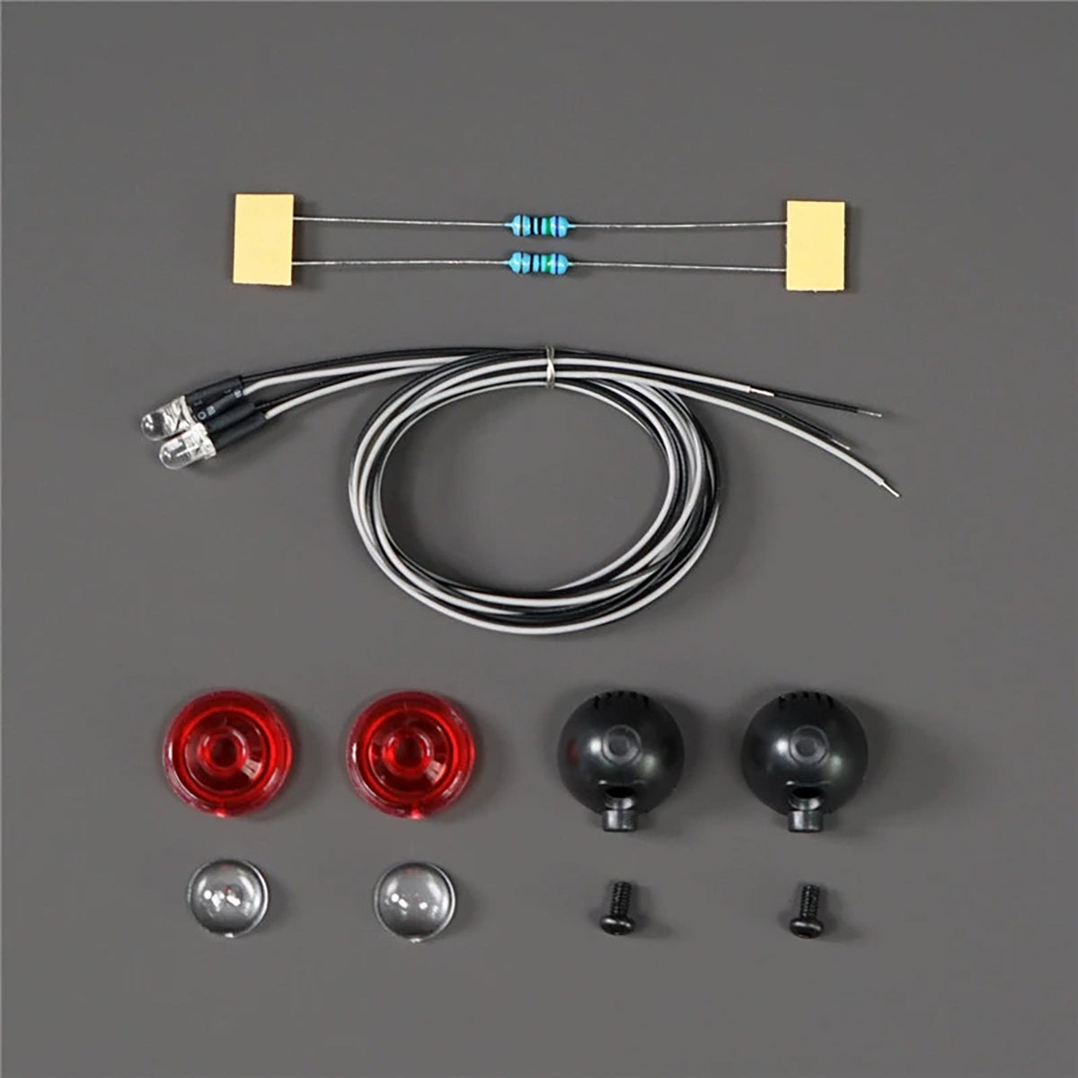 TOUCAN RC HOBBY Plastic Spotlight 2.2V-3V LED Lamp for 1/10 RC Crawler Off Road Vehicles DIY 1/14 RC Tractor Truck Dumper Lorry Loader Excavator