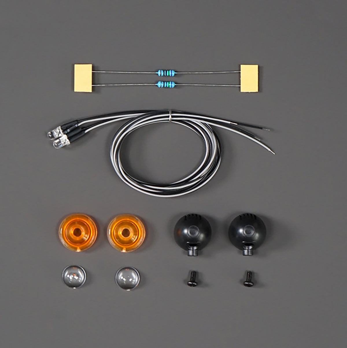 TOUCAN RC HOBBY Plastic Spotlight 2.2V-3V LED Lamp for 1/10 RC Crawler Off Road Vehicles DIY 1/14 RC Tractor Truck Dumper Lorry Loader Excavator