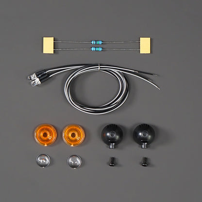 TOUCAN RC HOBBY Plastic Spotlight 2.2V-3V LED Lamp for 1/10 RC Crawler Off Road Vehicles DIY 1/14 RC Tractor Truck Dumper Lorry Loader Excavator