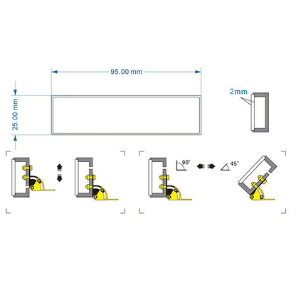 TOUCAN RC HOBBY Plastic Roof Light Box LED Lamp for DIY 1/14 RC Tractor Truck Hydraulic Dumper Tipper Radio Control Lorry DIY Model Car