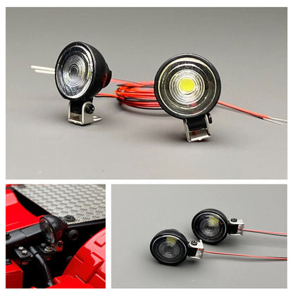 TOUCAN RC HOBBY Plastic Spotlight 2.2V-3V LED Lamp for 1/10 RC Crawler Off Road Vehicles DIY 1/14 RC Tractor Truck Dumper Lorry Loader Excavator