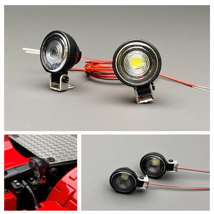 TOUCAN RC HOBBY Plastic Spotlight 2.2V-3V LED Lamp for 1/10 RC Crawler Off Road Vehicles DIY 1/14 RC Tractor Truck Dumper Lorry Loader Excavator