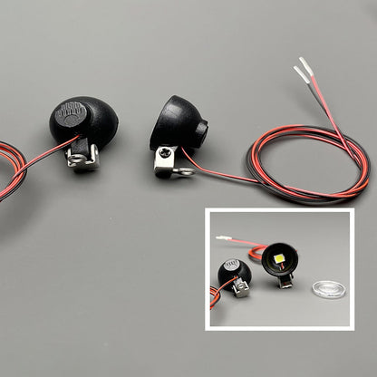 TOUCAN RC HOBBY Plastic Spotlight 2.2V-3V LED Lamp for 1/10 RC Crawler Off Road Vehicles DIY 1/14 RC Tractor Truck Dumper Lorry Loader Excavator