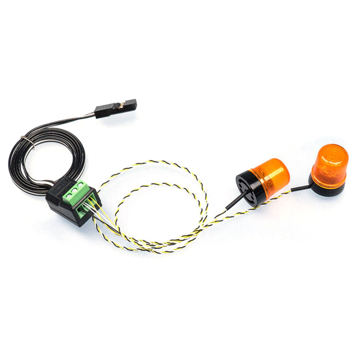 TOUCAN RC HOBBY 1Pair 5V LED 360 Rotating Light Plastic Warning Lamp for 1/14 DIY RC Tractor Truck Model Excavator Dumper Bulldozer Dump