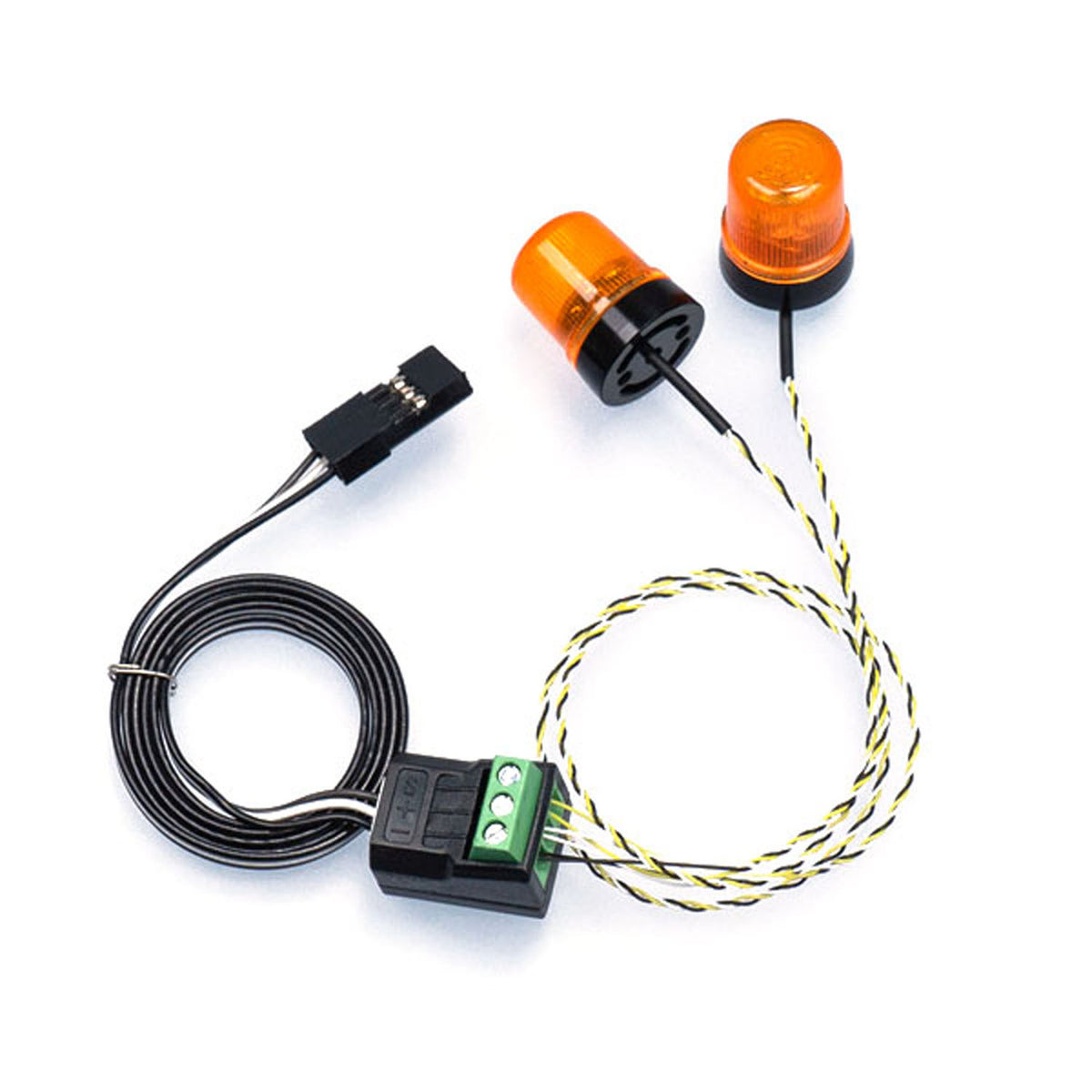 TOUCAN RC HOBBY 1Pair 5V LED 360 Rotating Light Plastic Warning Lamp for 1/14 DIY RC Tractor Truck Model Excavator Dumper Bulldozer Dump