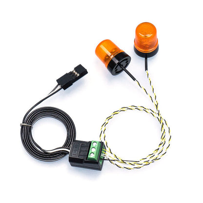 TOUCAN RC HOBBY 1Pair 5V LED 360 Rotating Light Plastic Warning Lamp for 1/14 DIY RC Tractor Truck Model Excavator Dumper Bulldozer Dump