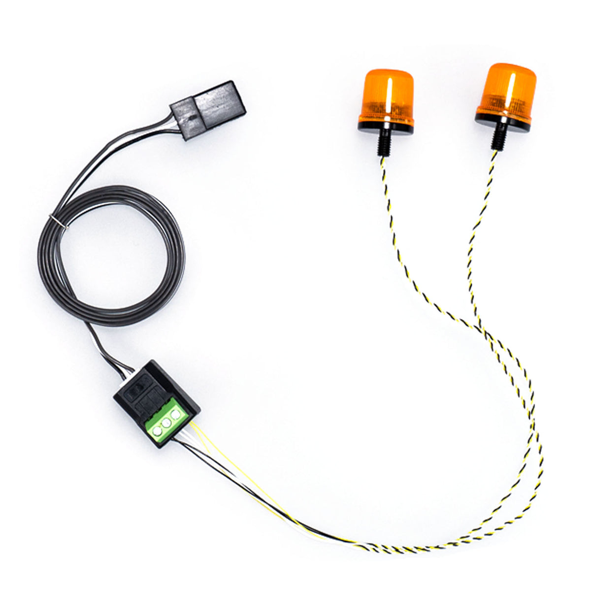 TOUCAN RC HOBBY 3V Plastic Warning Light 360 LED Rotating Flashing Lamp for DIY 1/14 RC Tractor Truck 770S Excavator Tipper Model Car