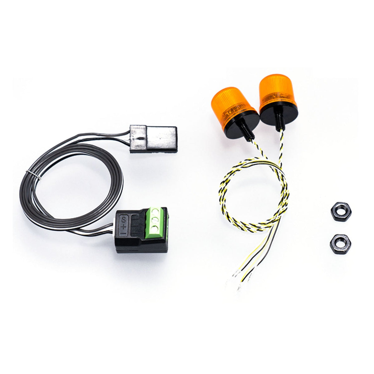 TOUCAN RC HOBBY 3V Plastic Warning Light 360 LED Rotating Flashing Lamp for DIY 1/14 RC Tractor Truck 770S Excavator Tipper Model Car