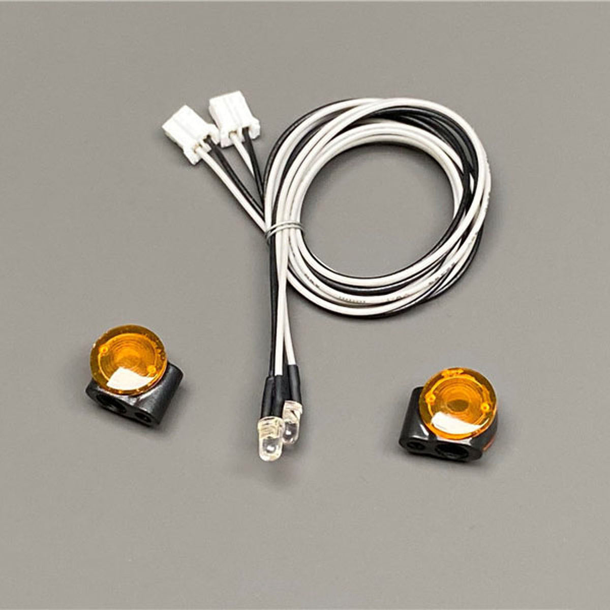 TOUCAN RC HOBBY LED 2.2-3V Markierungsleuchte Kunststoff-Scheinwerfer 1 Paar für DIY 1:14 RC Traktor LKW Modell Kipper Zubehör