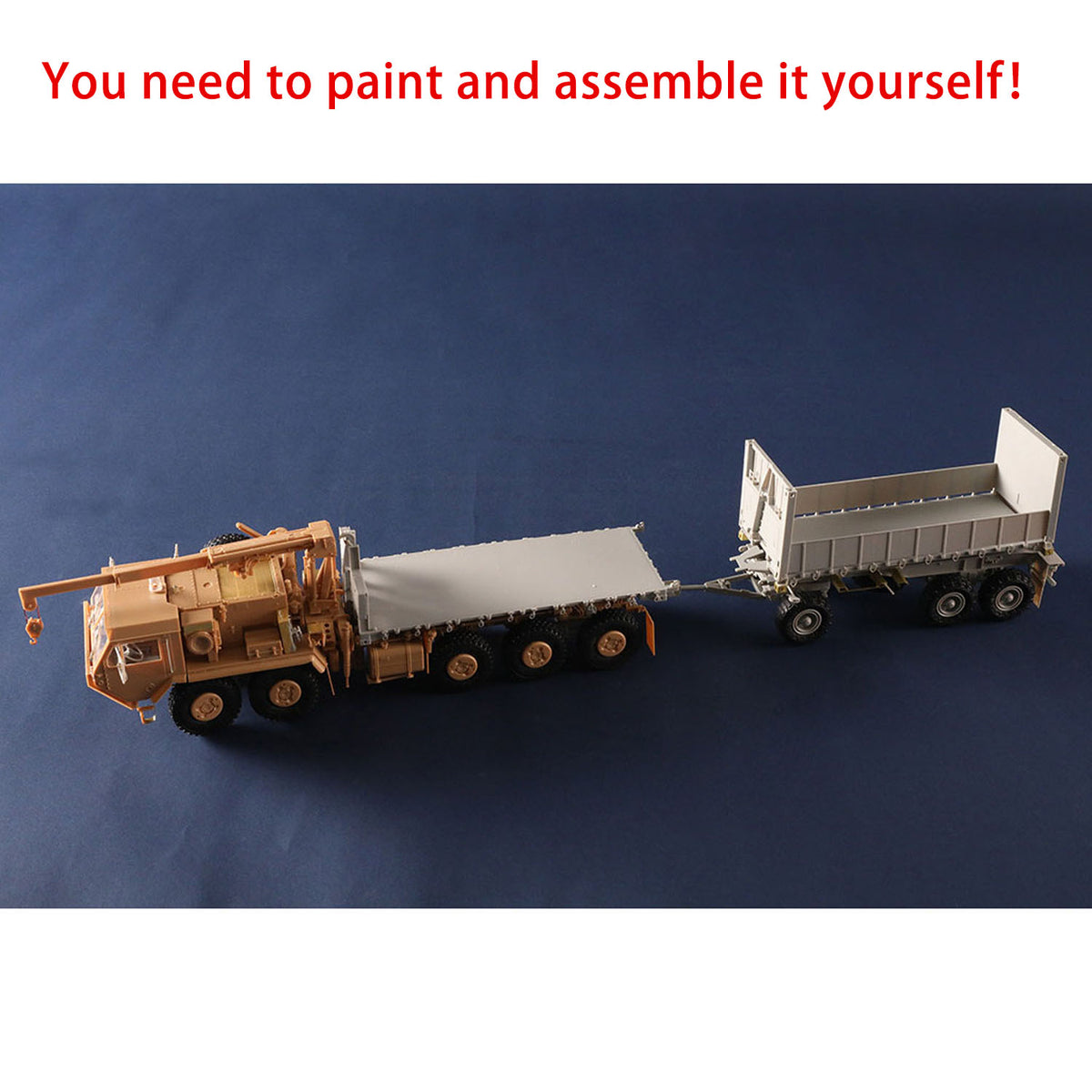 TOUCAN RC HOBBY US Stock I Love Kit 1/35 M1074 HEMTT PLS W/ M1076 Plastic Heavy Duty Tactical Truck Semi Trailer Car Static DIY Model Kit