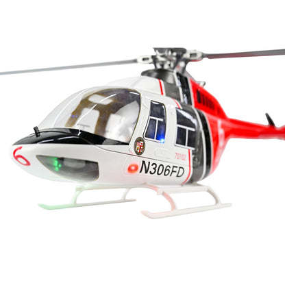 In Stock TOUCAN RC HOBBY 2.4G RC Scale FlyWing BELL 206 Helicopter 4 Blade Rotor Remote Control Aircraft GPS Brushless Motor Battery RTF Smart Drone
