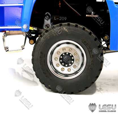 TOUCAN RC HOBBY LESU 1/14 Metal 3 Ways RC Dumper Truck Model 3Speed Transmission Sound Light System Scale Vehicle for Engineering Vehicle Enthusiast