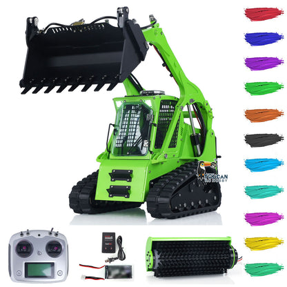 TOUCAN RC HOBBY LESU AOUE LT5 Chargeuse compacte radiocommandée 1/14 en métal, camion de construction hydraulique avec sons, lumières et radiocommande FlySky i6S pour passionnés de modélisme