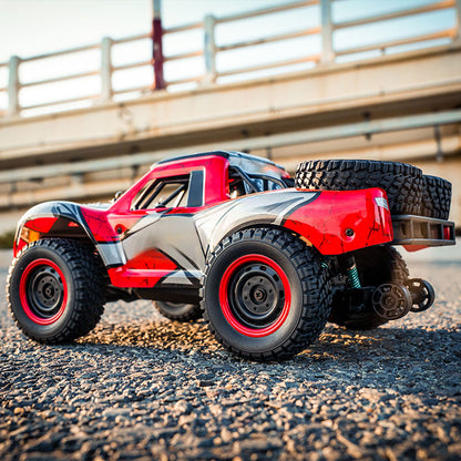 TOUCAN RC HOBBY JJRC 1/14 RC High Speed 48KM/H Off Road Vehicle Electric 4WD Remote Control Car Q130A Carbon Brush Motor 17G Servo LED Lights RTR