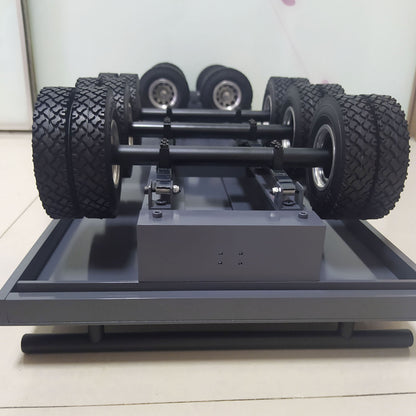 TOUCAN RC HOBBY Metal 5 Axles Trailer for 1/14 RC Hydraulic Dump Radio Controlled Truck Tractor Eletric Car Simulation Hobby Model