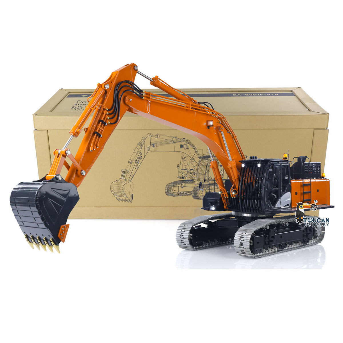 LESU Metal 1/14 RC Hydraulic Excavator Aoue ZX490