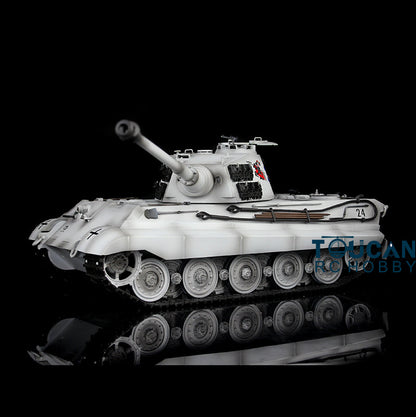 TOUCAN RC HOBBY Heng Long 1/16 TK7.0 Plastic German King Tiger RTR RC Tank Model 3888A Sound Light Smoke BB Infrared Combat Metal Barrel