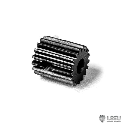 TOUCAN RC HOBBY 17T Metal Motor Gear for 1/14 DIY RC Tractor Truck Dump LESU F-5016-A F-5016-B F-5011 F-5017 F-5010 F-5023-1-14 RA-D0013 Gearbox