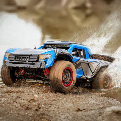 TOUCAN RC HOBBY JJRC 1/14 RC High Speed 48KM/H Off Road Vehicle Electric 4WD Remote Control Car Q130A Carbon Brush Motor 17G Servo LED Lights RTR