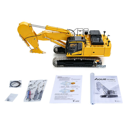 TOUCAN RC HOBBY LESU PC500 B0020 1/14 Metal RC Hydraulic Excavator RTR PNP 3-Way Valve Brushless Motor Metal Tracks Light System for Model Enthusiasts