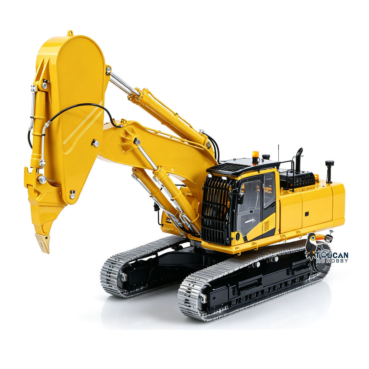 TOUCAN RC HOBBY LESU PC500 B0020 1/14 Metal RC Hydraulic Excavator RTR PNP 3-Way Valve Brushless Motor Metal Tracks Light System for Model Enthusiasts